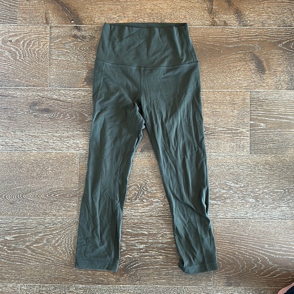 Lululemon Align Olive Green Cropped Leggings - Picture 3 of 3